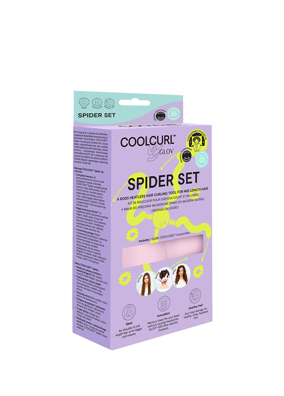Glov Coolcurl Spider Box Pink görsel 4