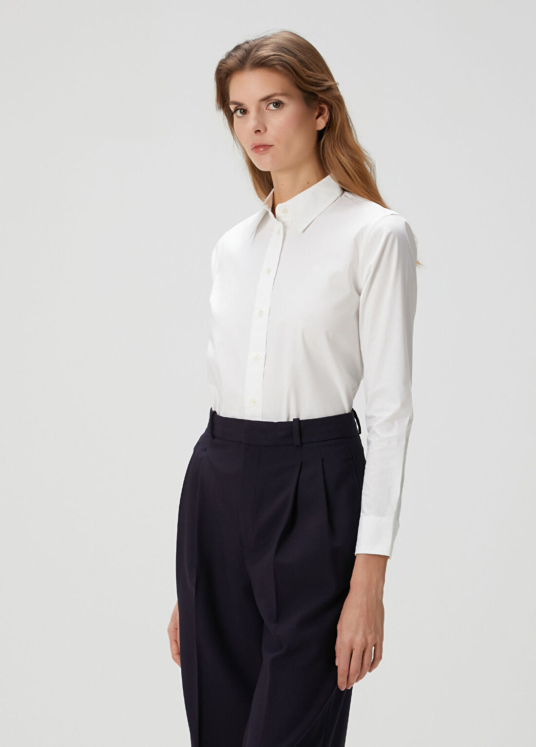 Lauren Ralph Lauren Beyaz Gömlek görsel 3