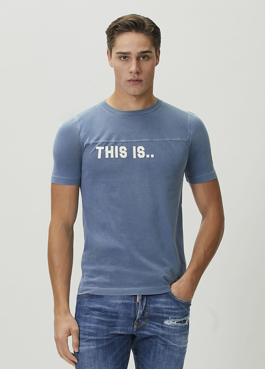 Dsquared2 Lacivert Yazı Nakışlı T-shirt