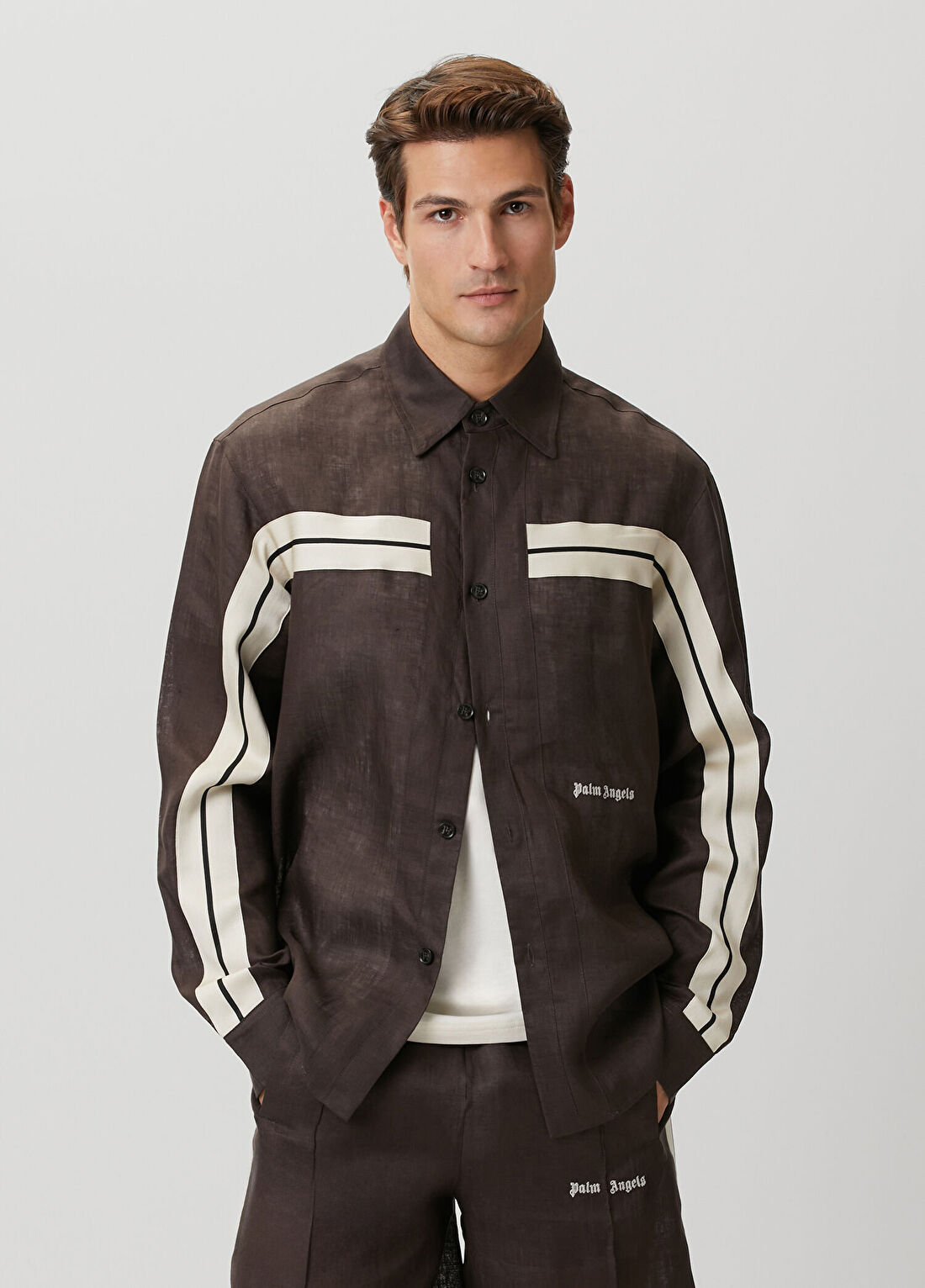 Palm Angels Vizon Keten Dış Gömlek
