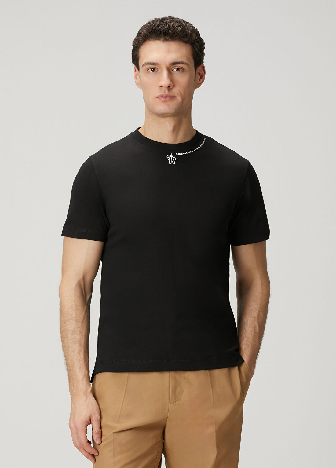 Moncler Grenoble Siyah Logo Baskılı T-shirt görsel 3