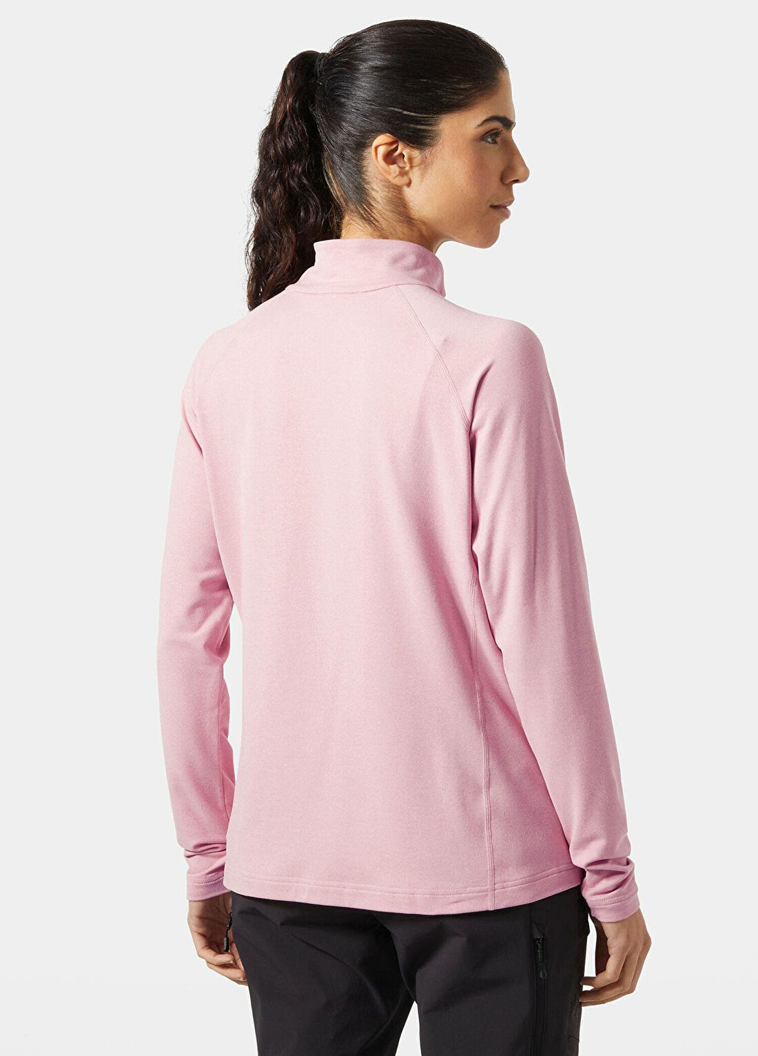 Helly Hansen W Tyri Knit 1/2 Zip Pink Salt Kadın Sweathirt görsel 3