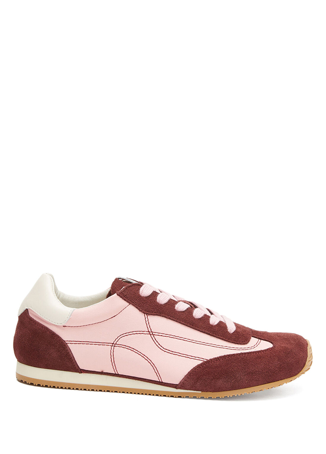 Divarese Pembe Kadın Rahat Süet Sneaker