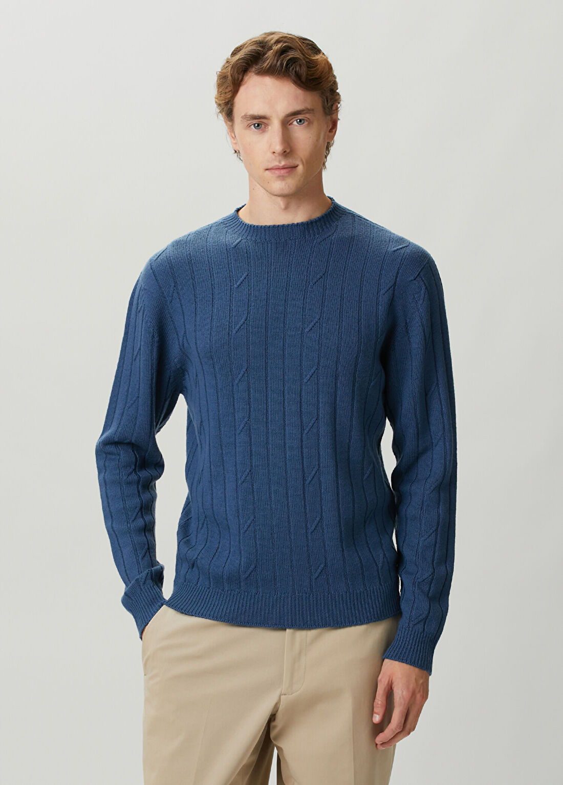 John Smedley Orpin Indigo Yün Kazak