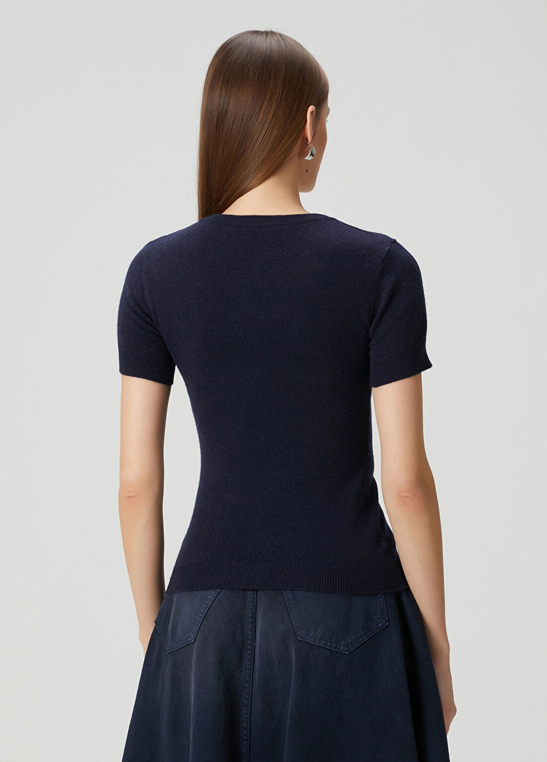 Balenciaga Lacivert Kaşmir Triko görsel 4