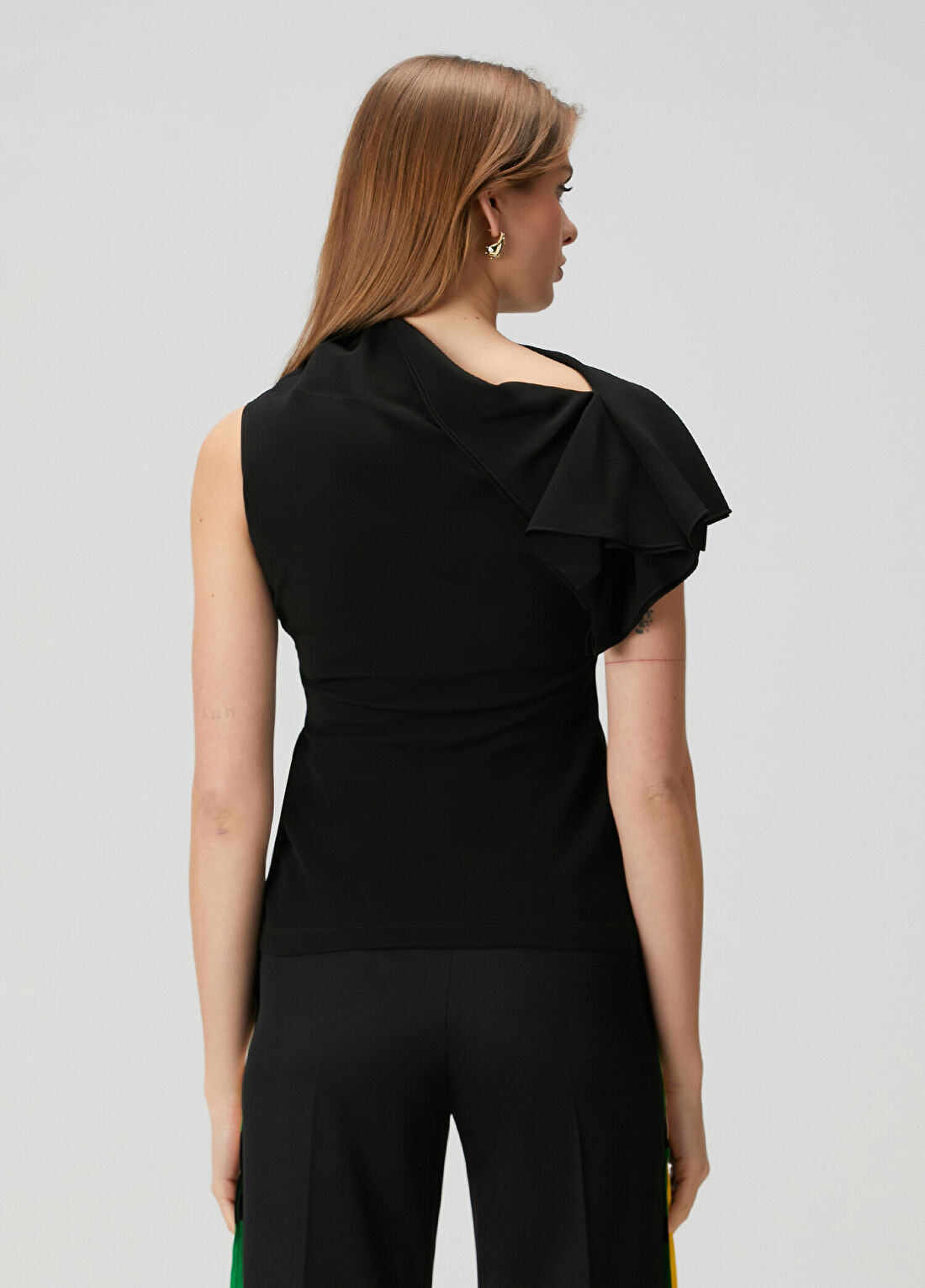 Loewe Siyah Drapeli Bluz görsel 4