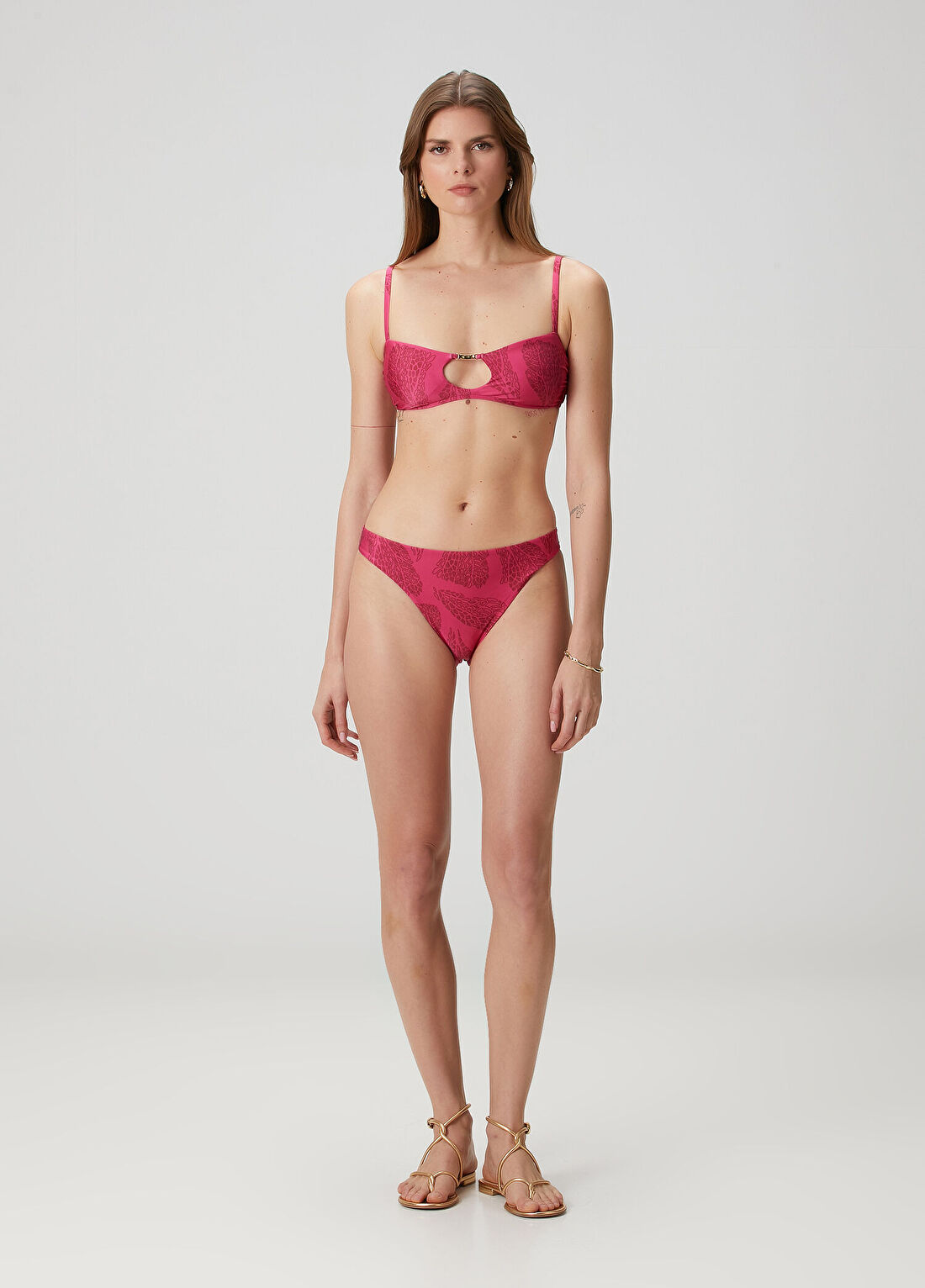 Vix Fuşya Desenli Bikini Altı