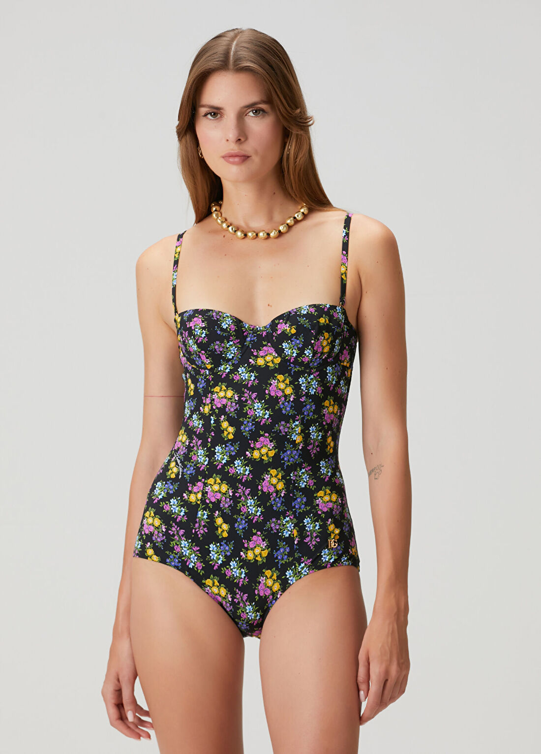 Dolce&Gabbana Çok Renkli Çiçek Desenli Mayo görsel 2