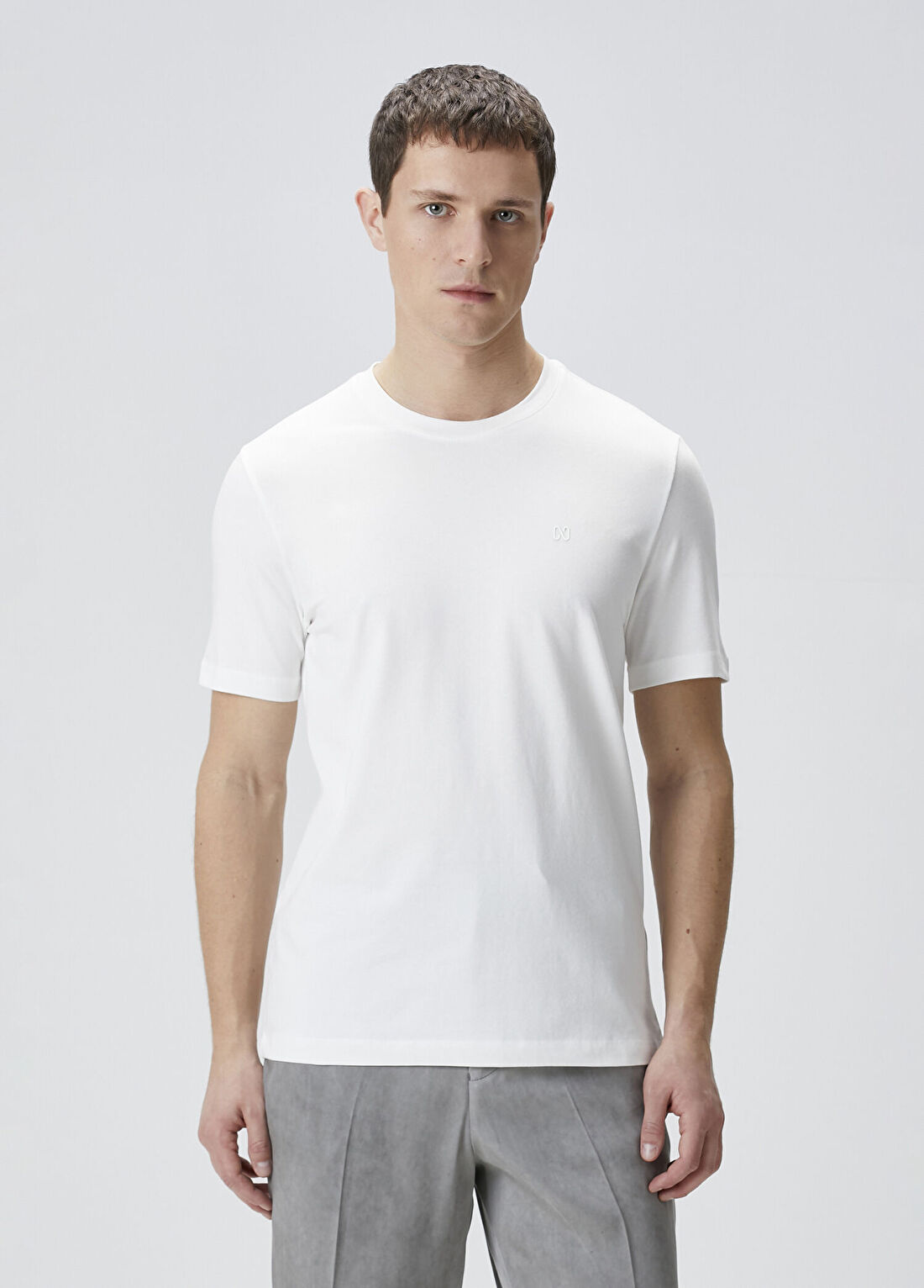 Network Beyaz Kısa Kol Basic T-shirt