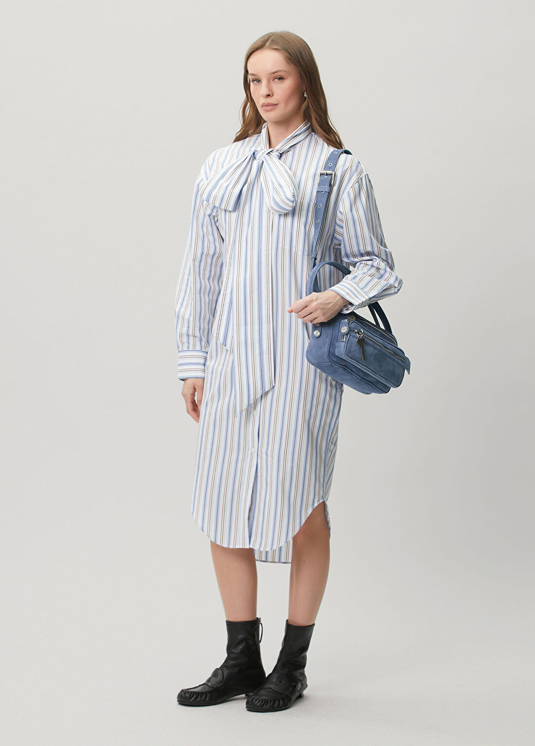 Acne Studios Midi Gömlek Elbise