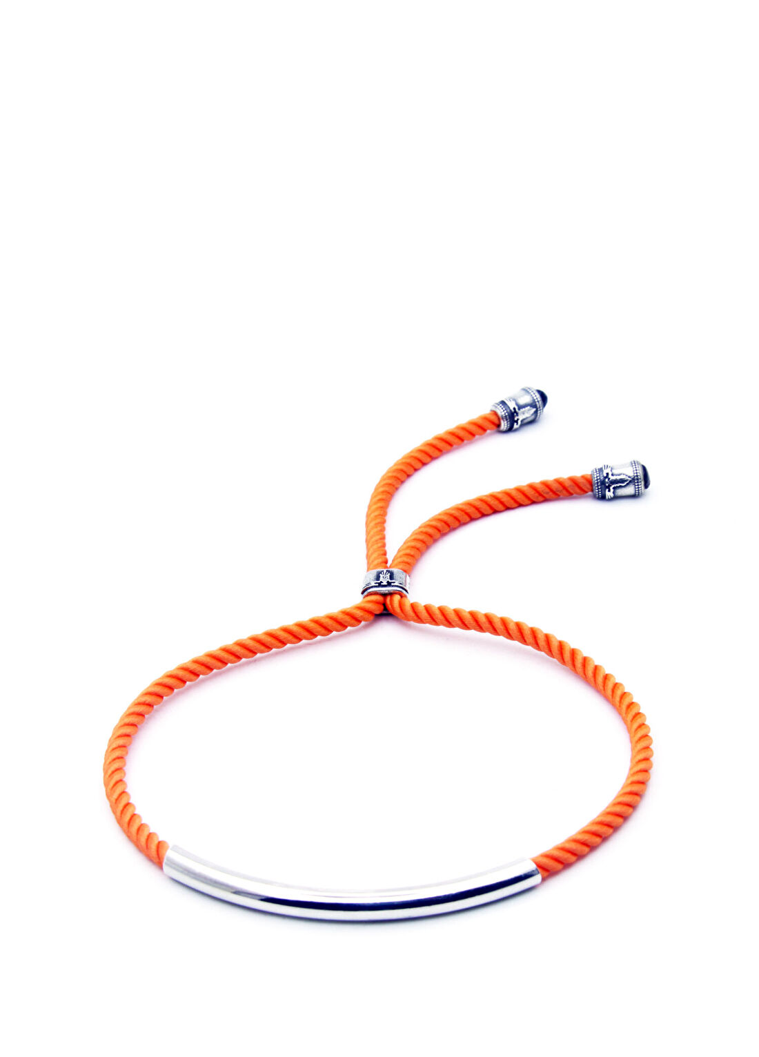 Kayra Khan Pipe Auger Rope Erkek Gümüş Bileklik
