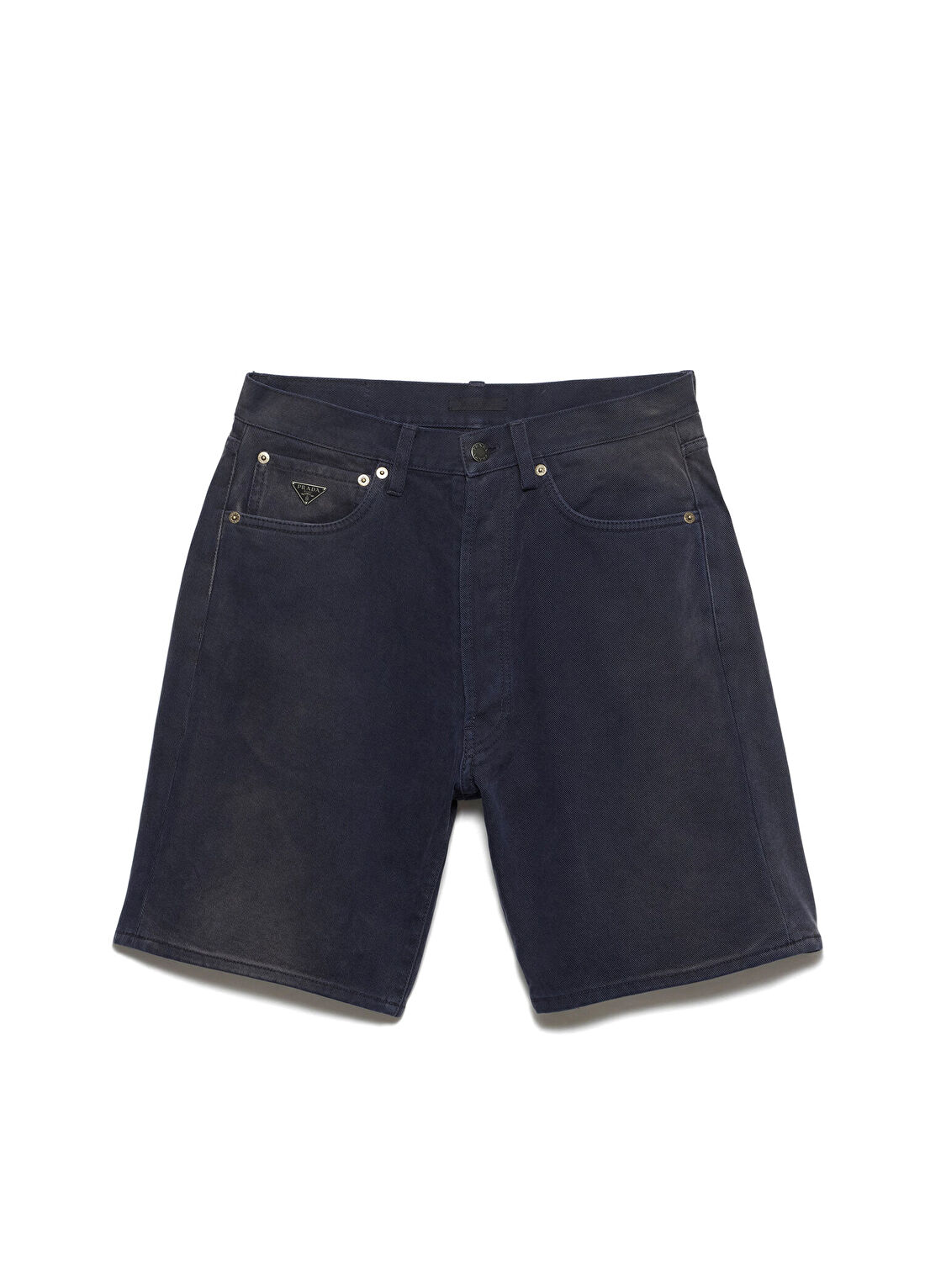 Prada Mavi Denim Erkek Bermuda Şort