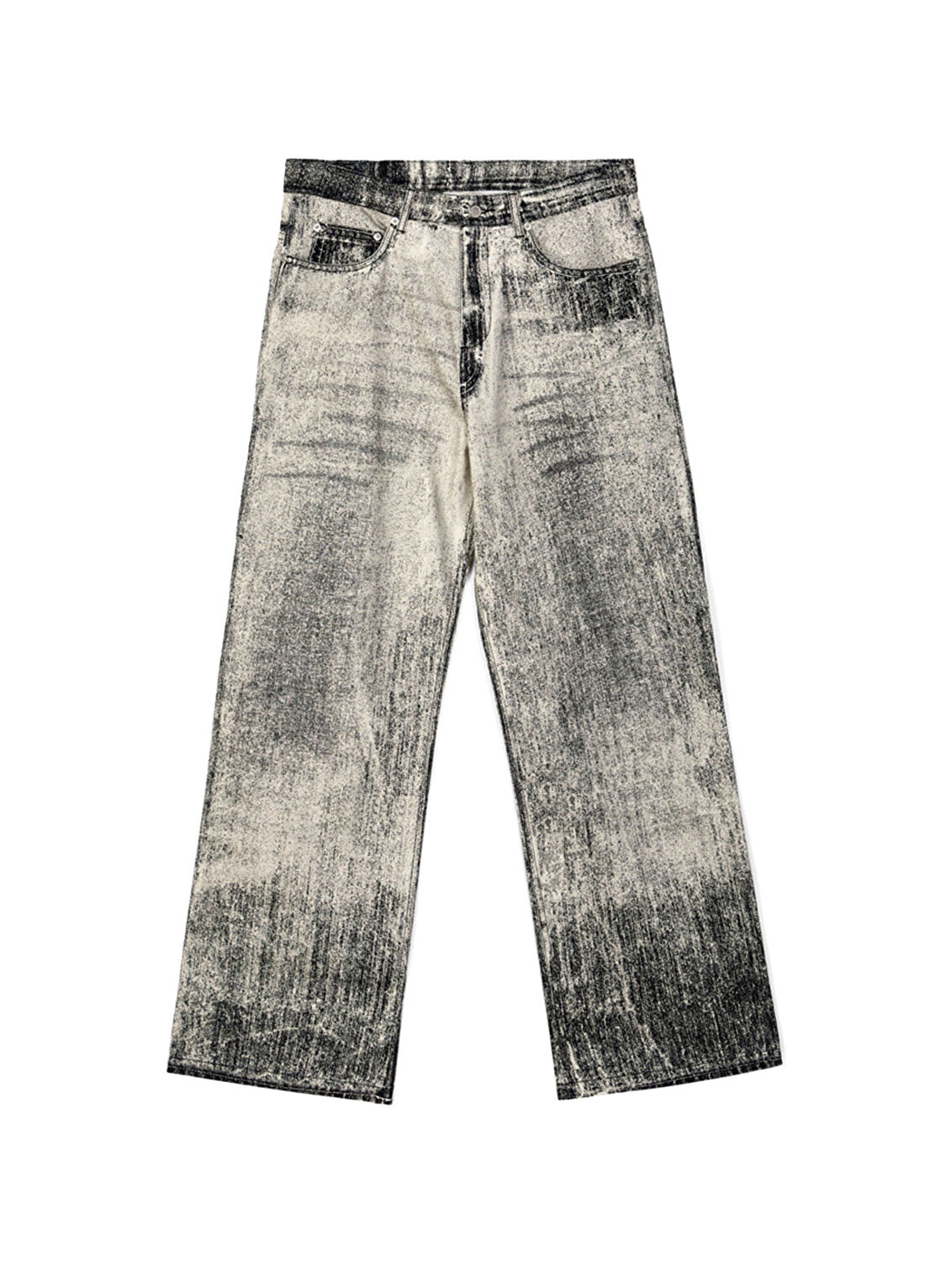 Camper Denim Soluk Siyah Pamuklu Unisex Jean Pantolon AU00022-001