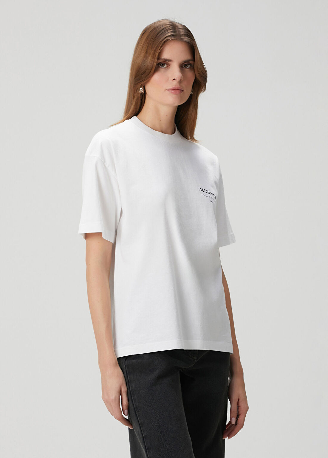 AllSaints Beyaz T-shirt görsel 3