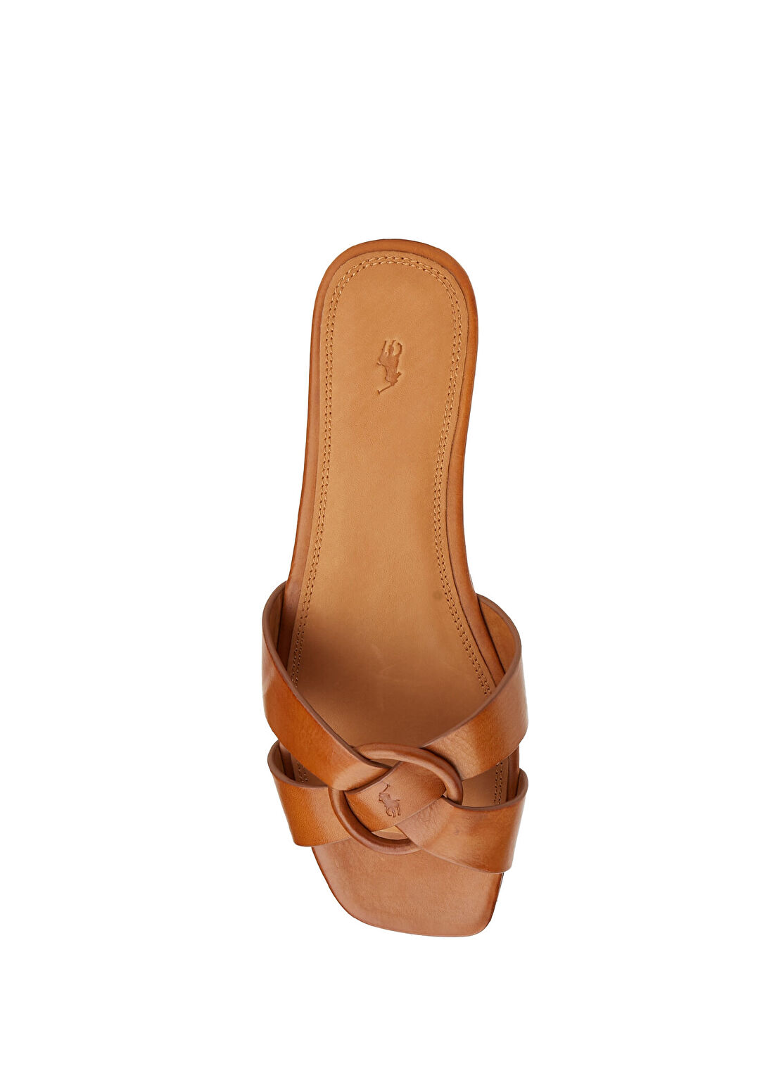 Polo Ralph Lauren Taba Kadın Deri Terlik görsel 4