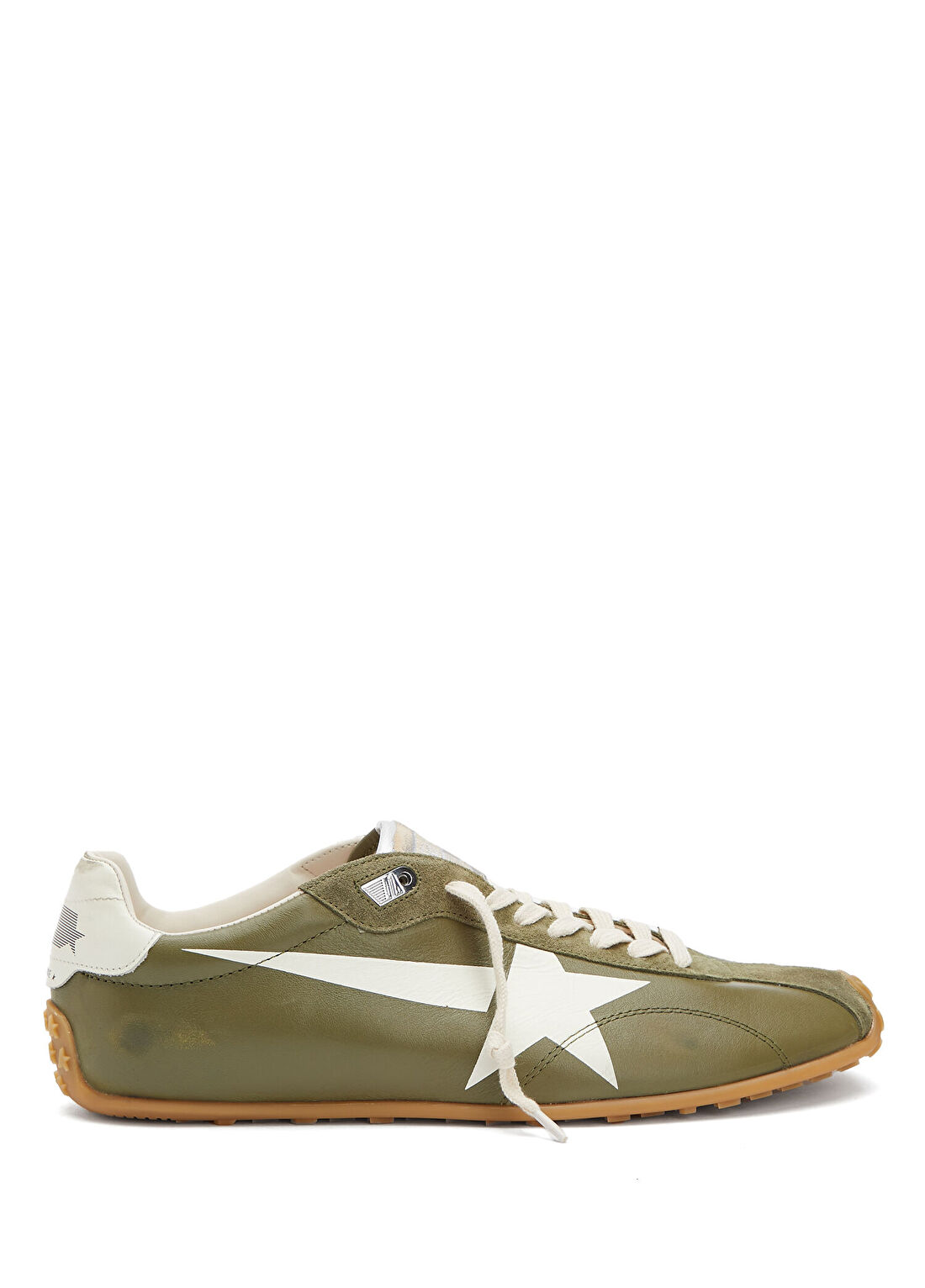 Golden Goose Haki Bej Erkek Deri Sneaker
