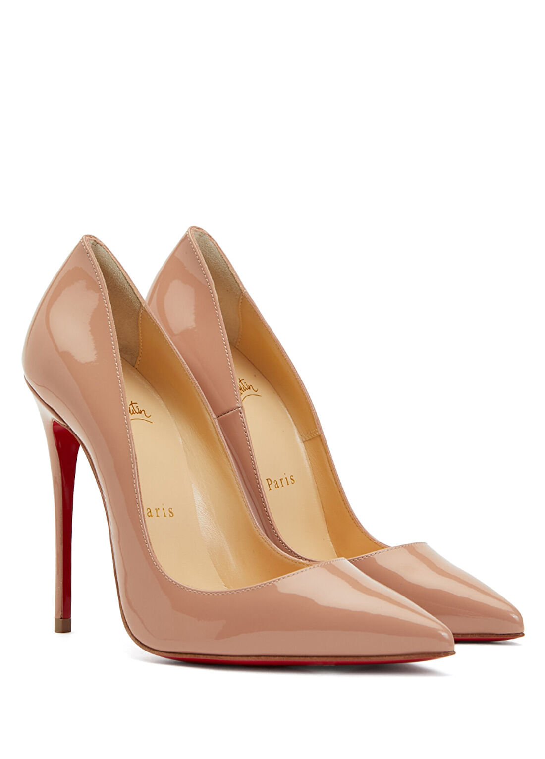 Christian Louboutin Nude Deri Stiletto görsel 2
