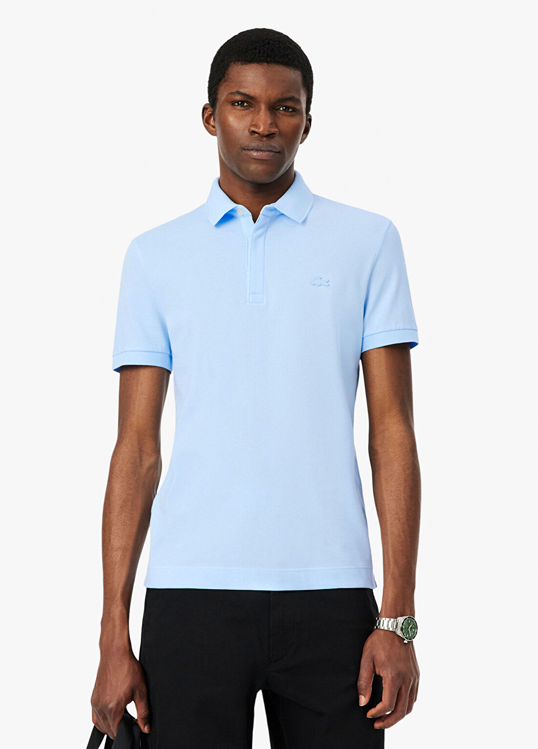 Lacoste Regular Fit Paris Açık Mavi Polo Yaka Erkek T-Shirt