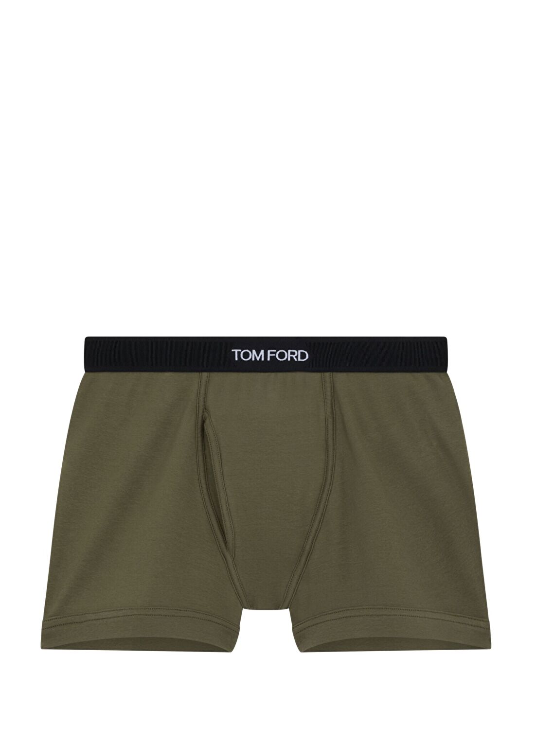 Tom Ford Haki Logo Bantlı Boxer