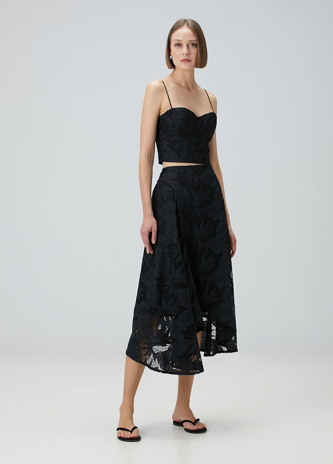 Beymen Collection Siyah Güpürlü Büstiyer görsel 2