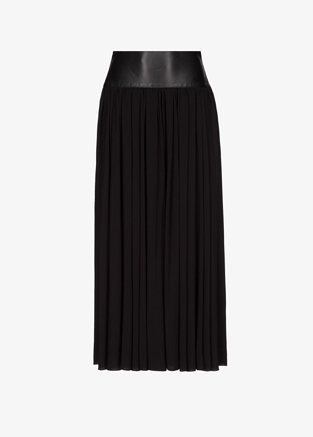 Alaïa Siyah Kemer Detaylı Midi Etek