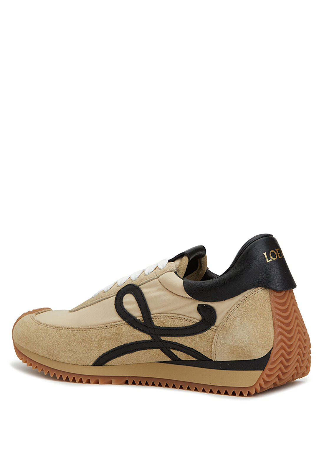 Loewe Flow Runner Gold Kadın Deri Sneaker görsel 3
