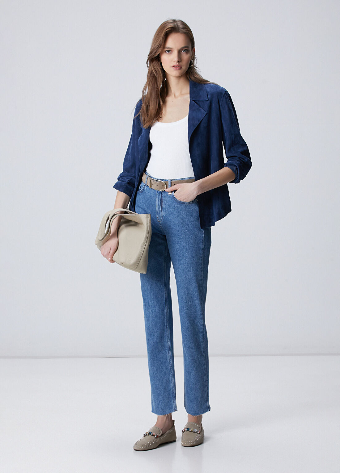 Network Slim Fit Açık Indigo Mavi Denim Pantolon