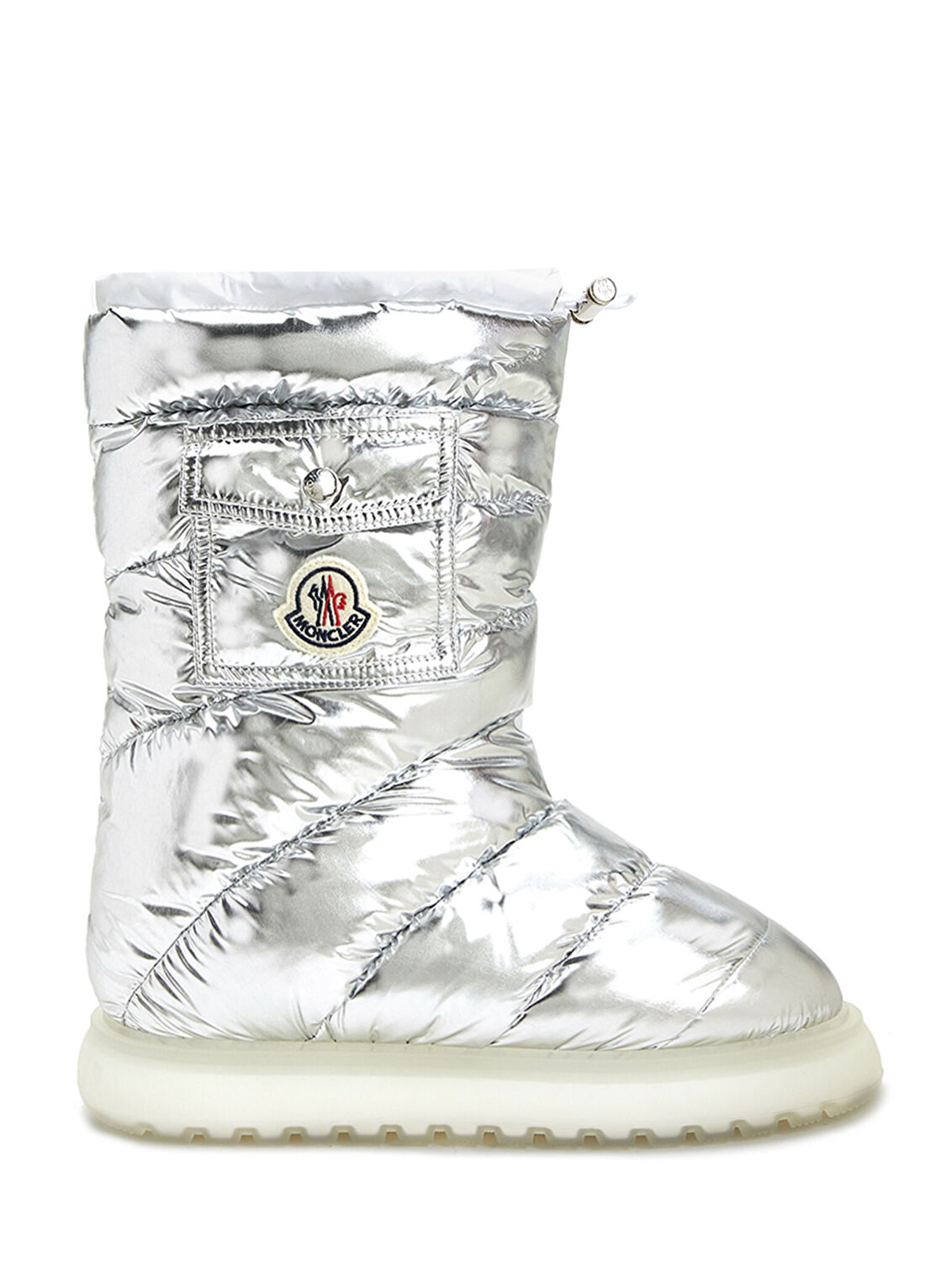 Moncler Silver Logolu Kadın Puff Kar Botu