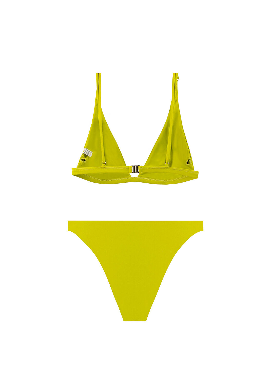 Lyn Swimwear Karya Neon Yeşil Kadın Üçgen Bikini Takımı görsel 2