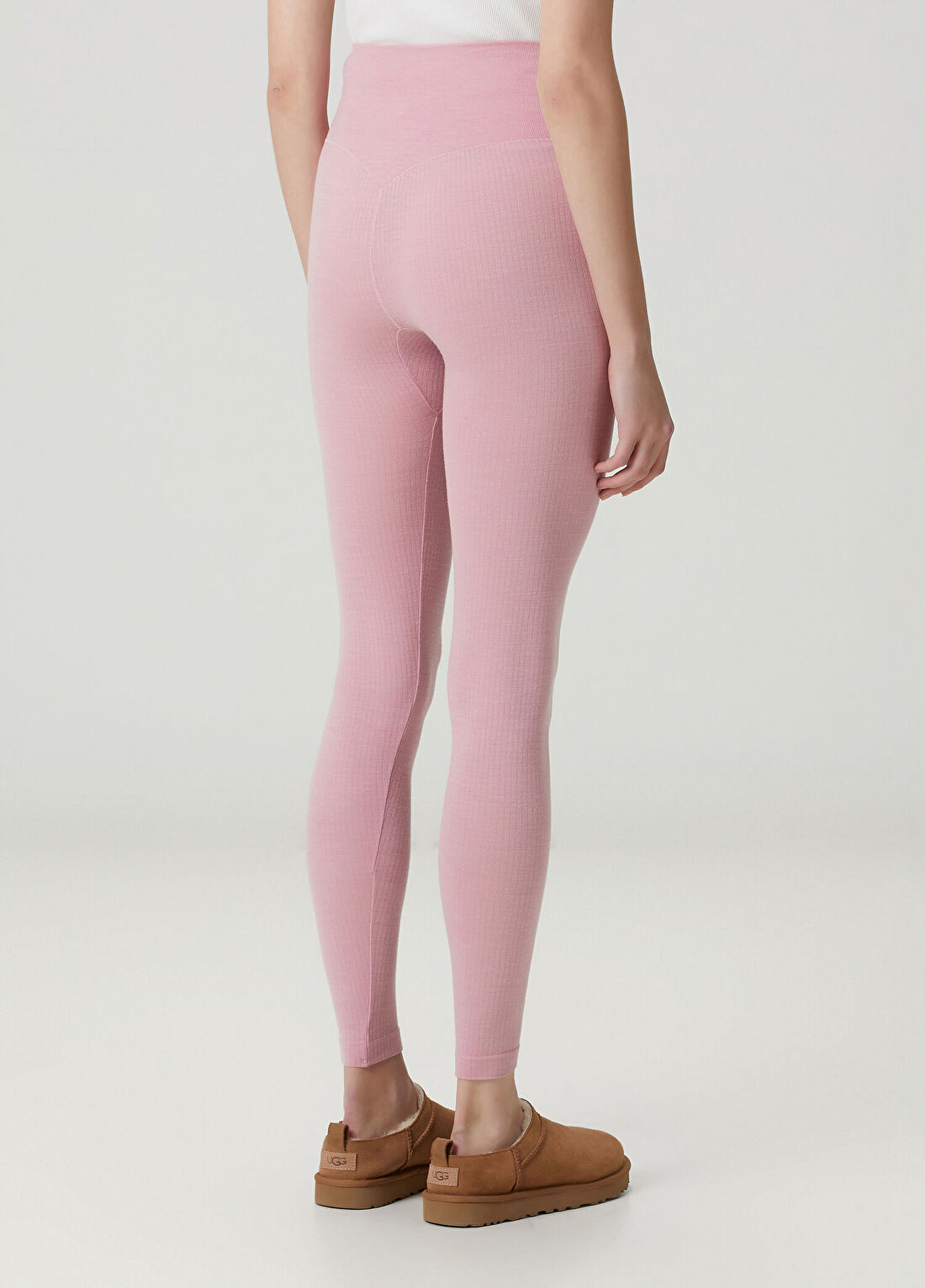 Skims High Waisted Pembe Tayt görsel 4