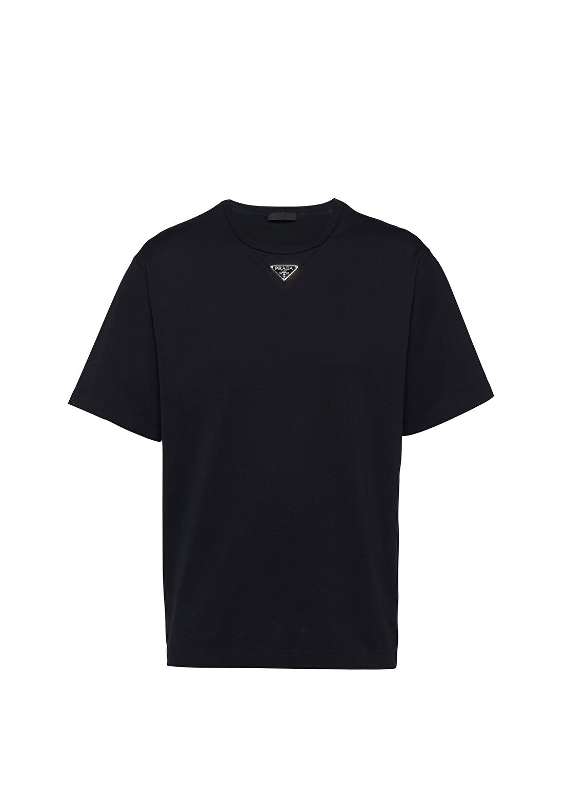 Prada Siyah Pamuklu Kısa Kollu Erkek T-shirt