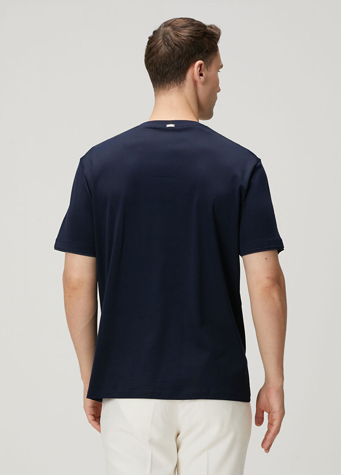 Herno Lacivert T-shirt görsel 4