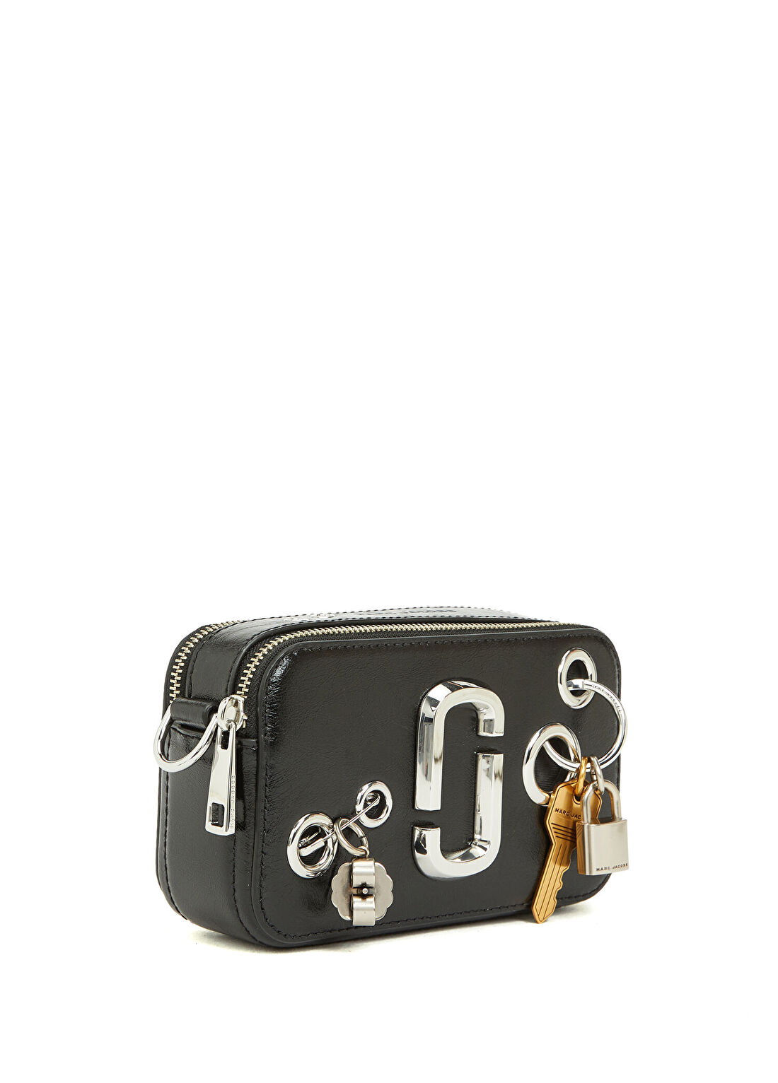 Marc Jacobs The Grommet Charm Snapshot Siyah Kadın Çanta görsel 3