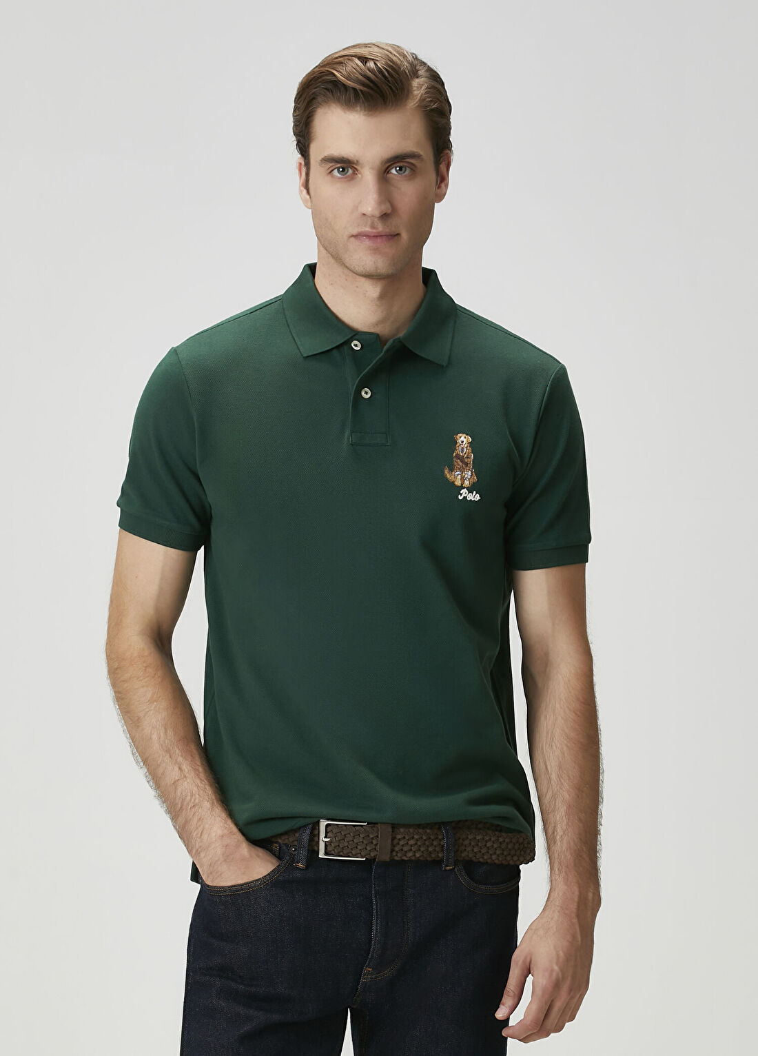 Polo Ralph Lauren Yeşil Polo Yaka T-shirt görsel 2