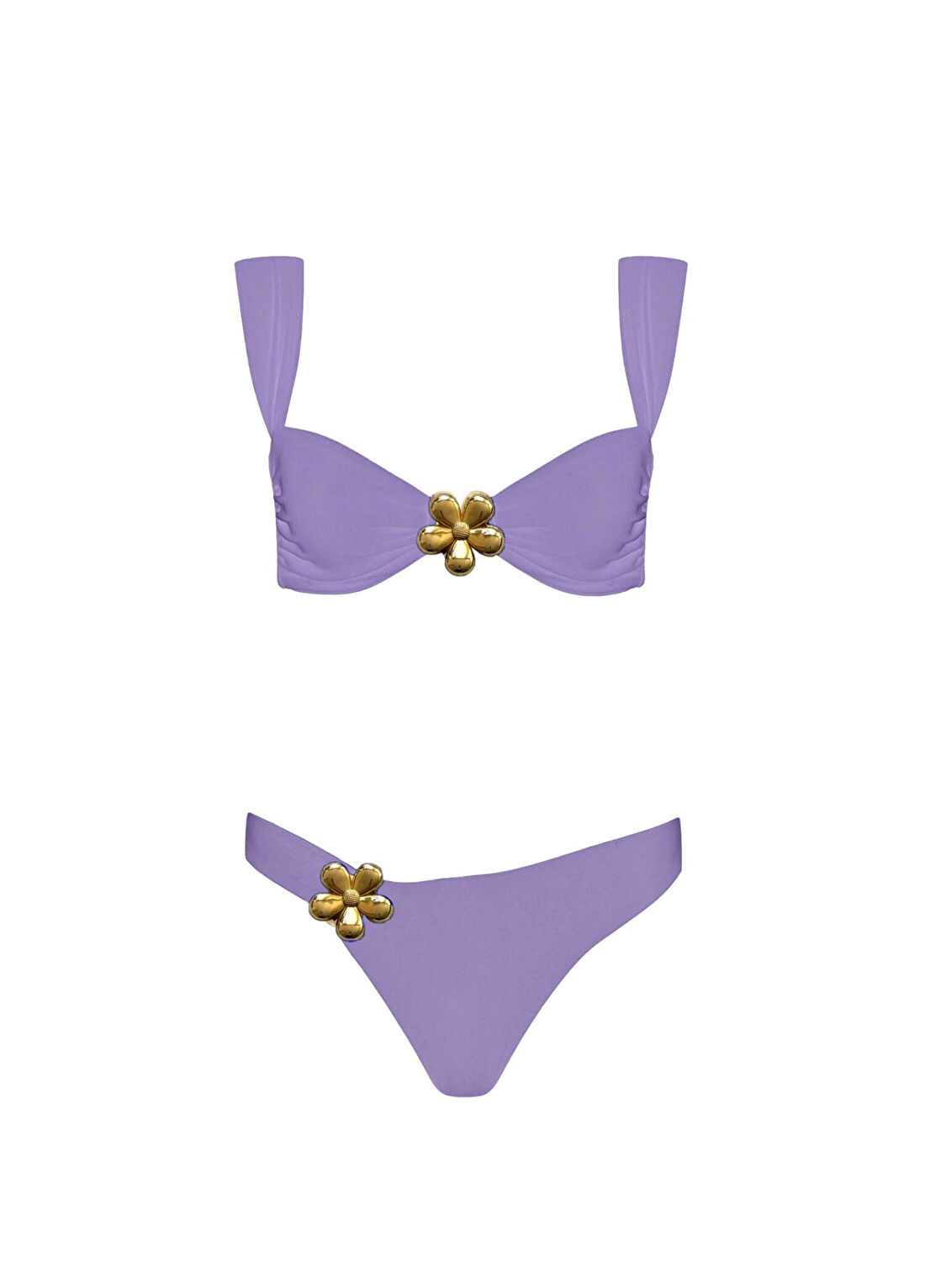 Endless Blue Flower Bomb Candice Lila Kadın Bikini Takımı