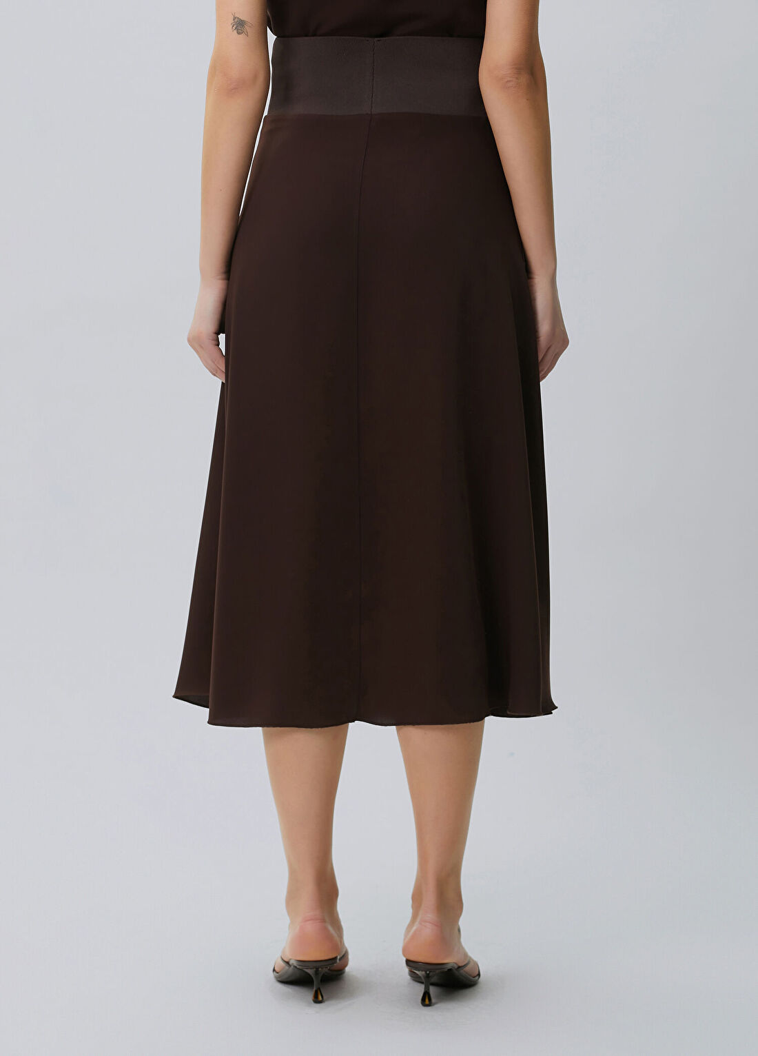 Beymen Collection Mürdüm Midi Etek görsel 4