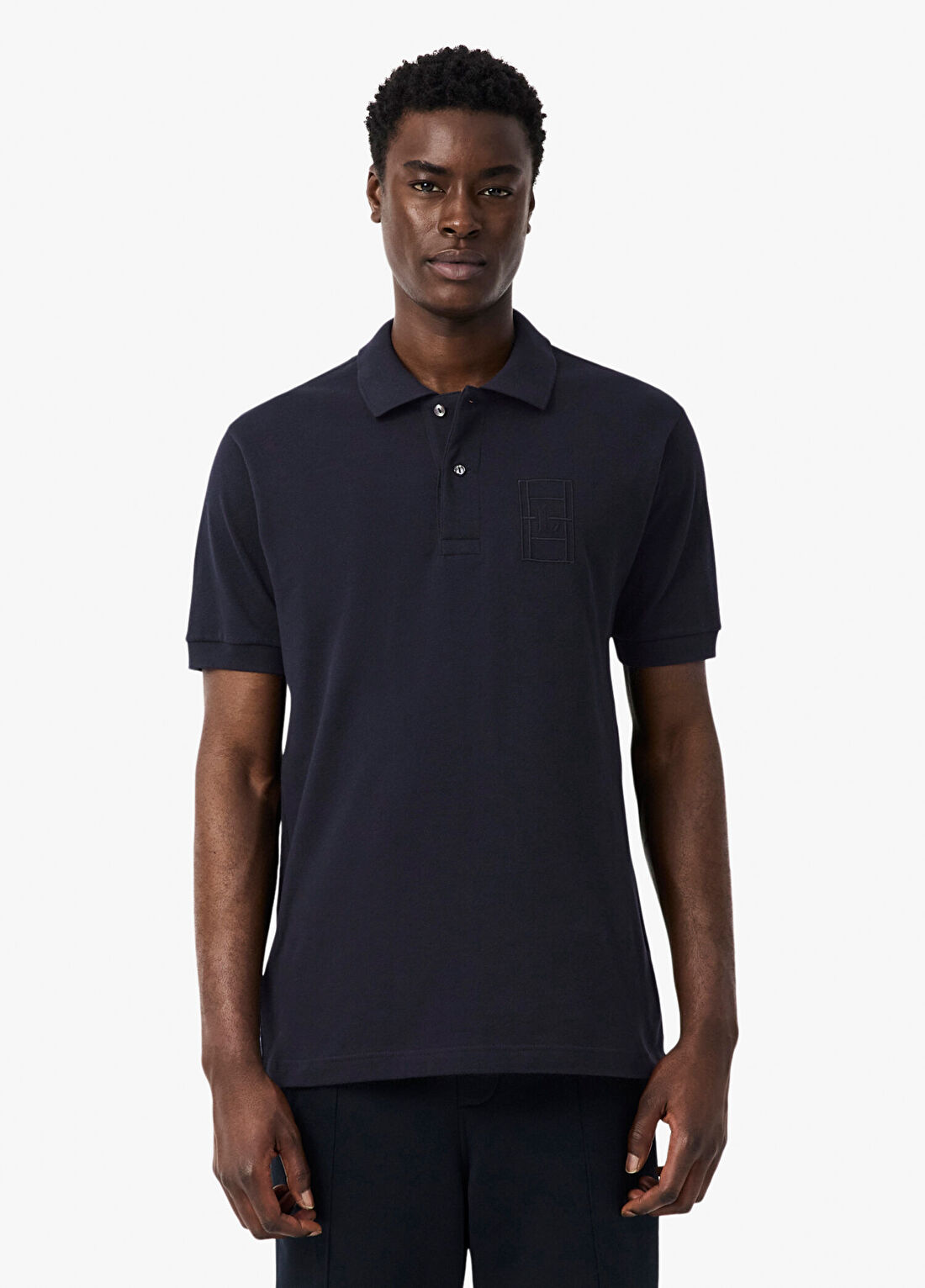 Lacoste Koyu Gri Polo Yaka Classic Fit Kısa Kollu Erkek T-Shirt