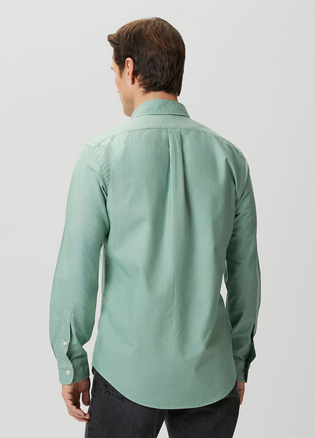 Polo Ralph Lauren Regular Fit Yeşil Oxford Gömlek görsel 4