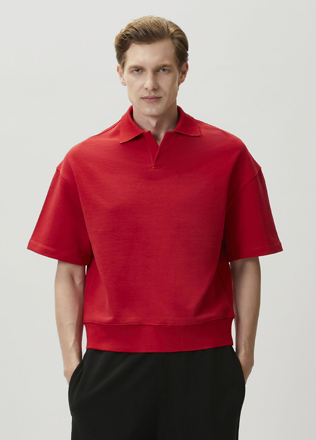 Knt Kırmızı Polo Yaka T-shirt