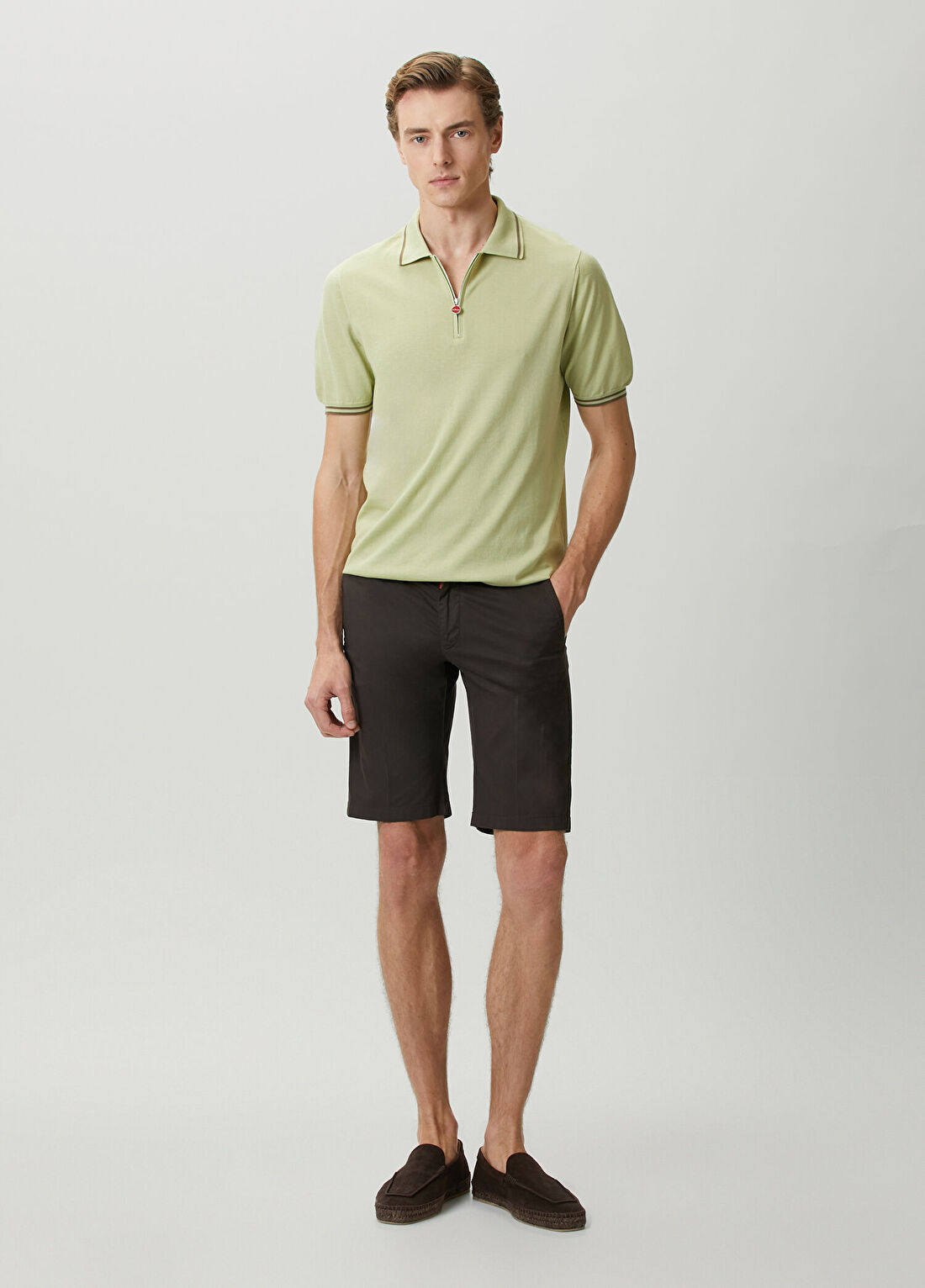 Kiton Yeşil Polo Yaka T-shirt görsel 2