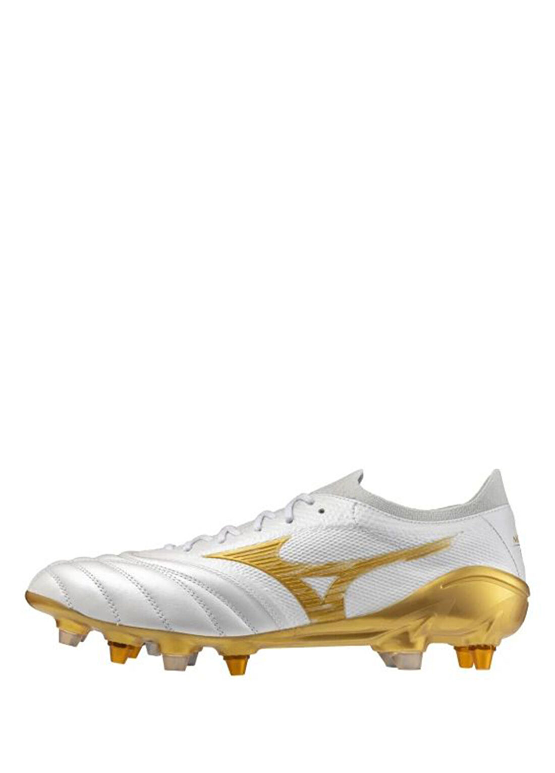Mizuno Morelia Neo 4 Beta Japan Mix Altın Rengi Beyaz Erkek Krampon görsel 2