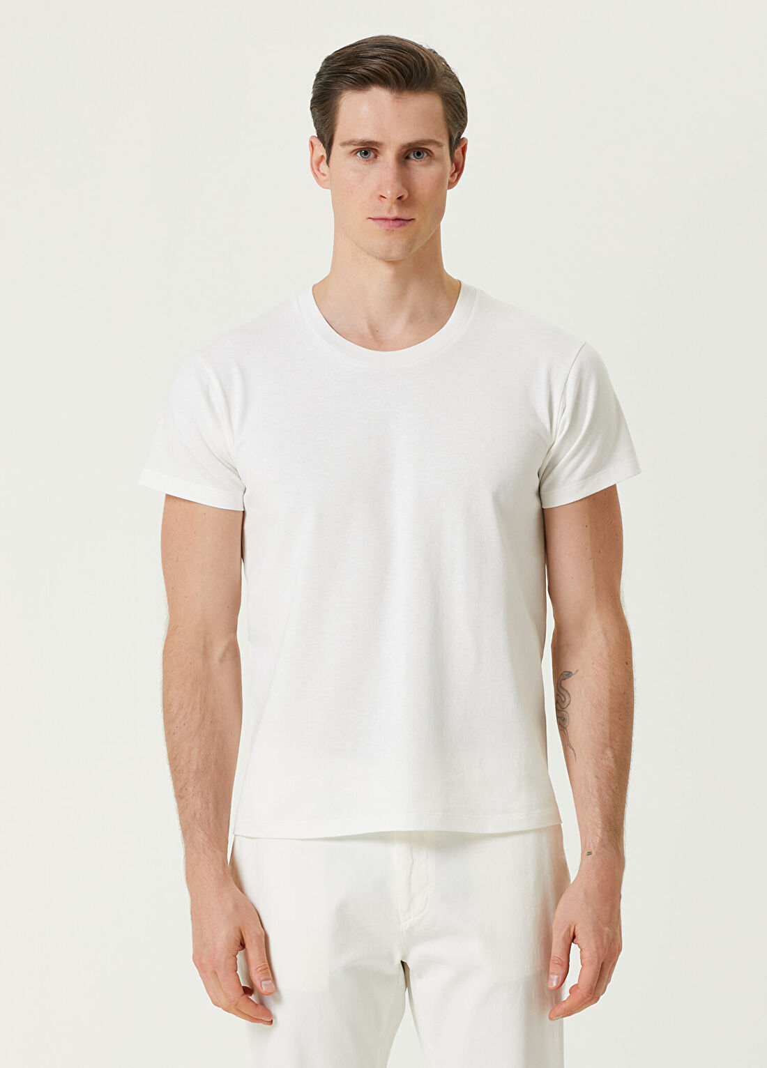 The Row Blaine Kırık Beyaz Basic T-shirt