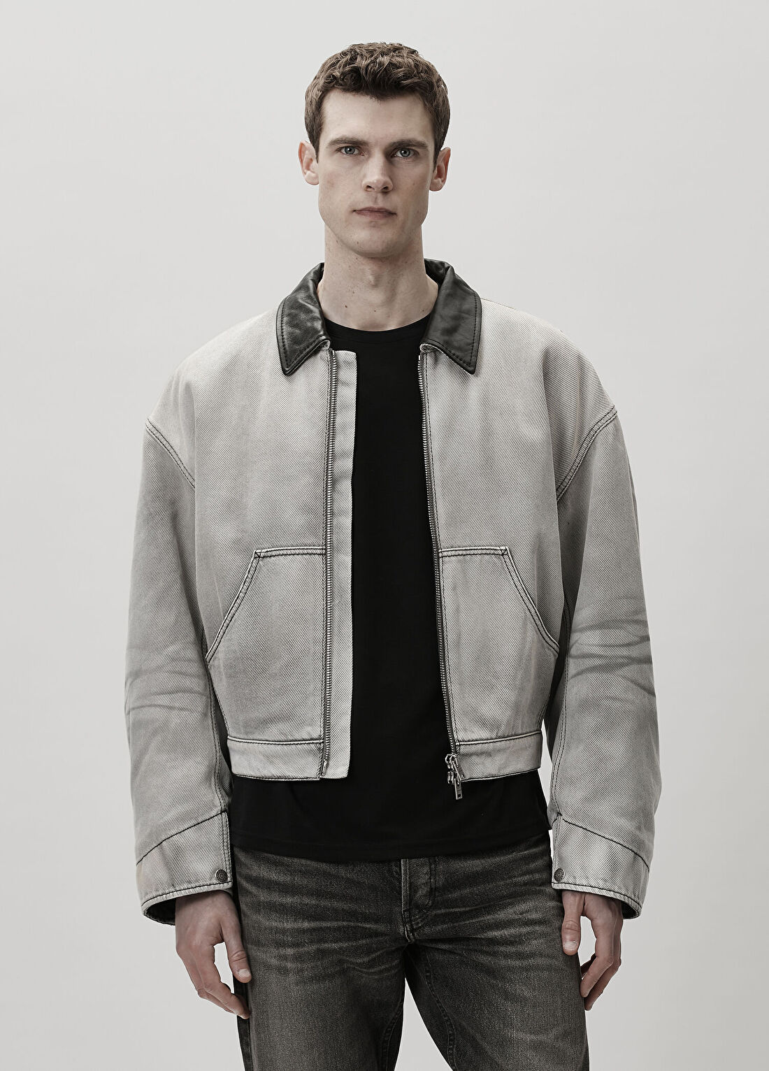 Acne Studios Siyah Beyaz Mont