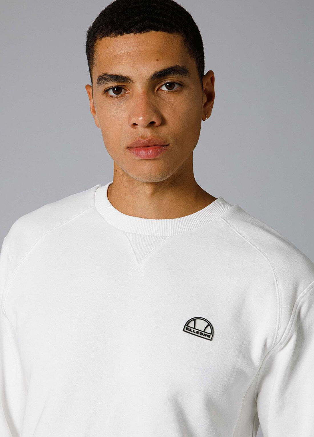 Ellesse Beyaz Erkek Sweatshirt EM282-OF görsel 4