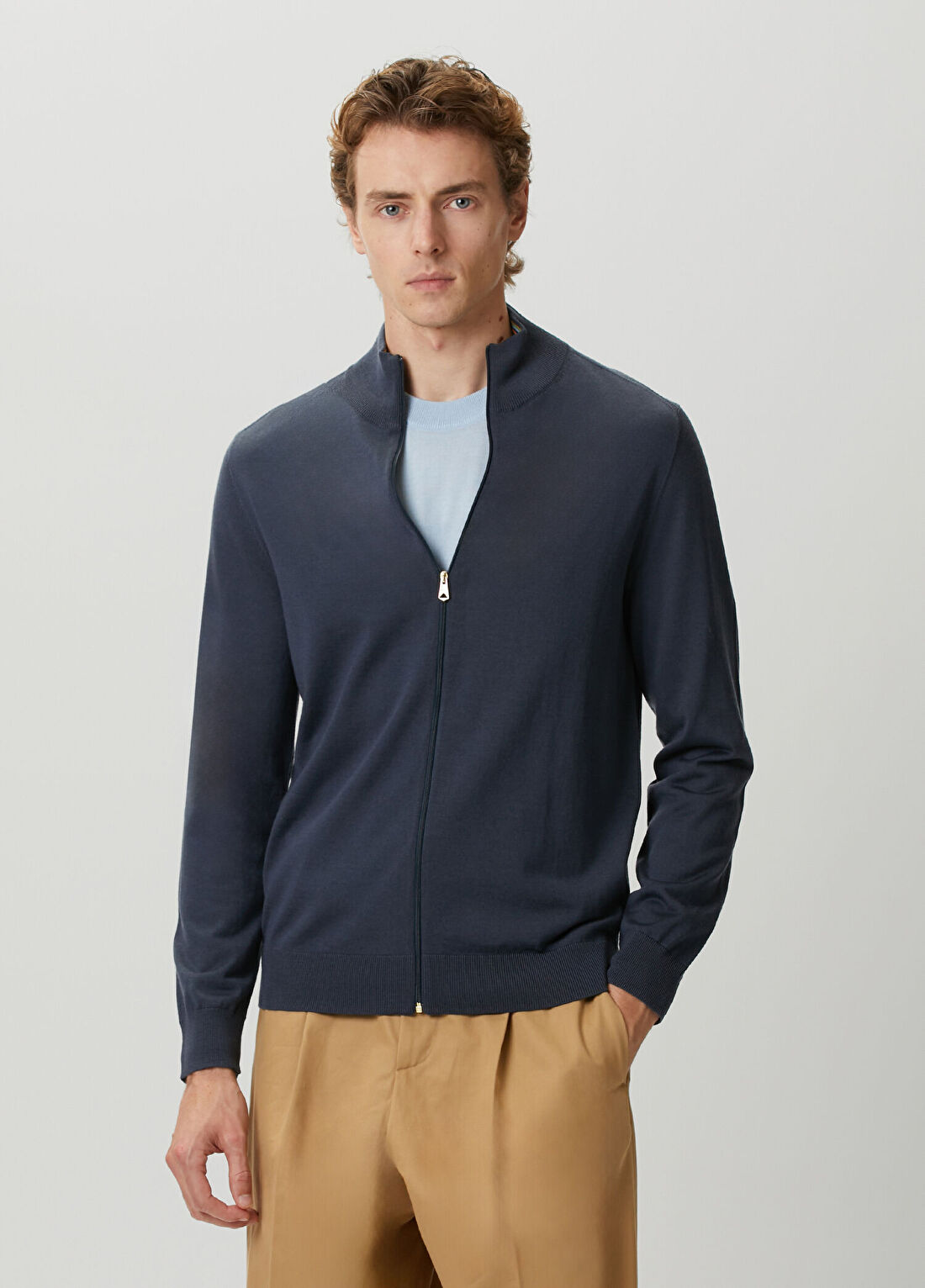 Paul Smith Koyu Mavi Merino Triko Hırka