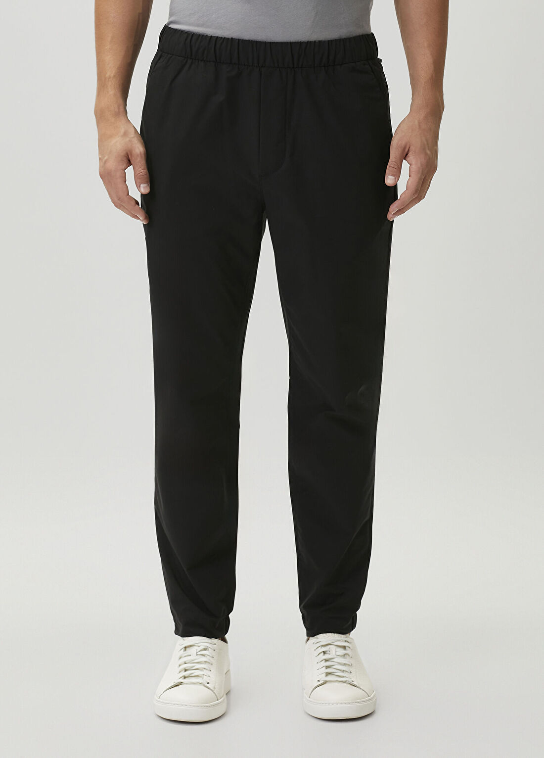 Calvin Klein Slim Tech Pull-On Siyah Pantolon görsel 2