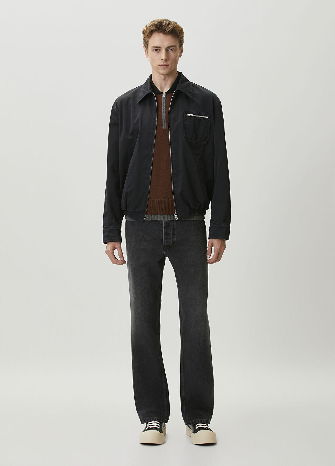Marni Siyah Straight Jean Pantolon