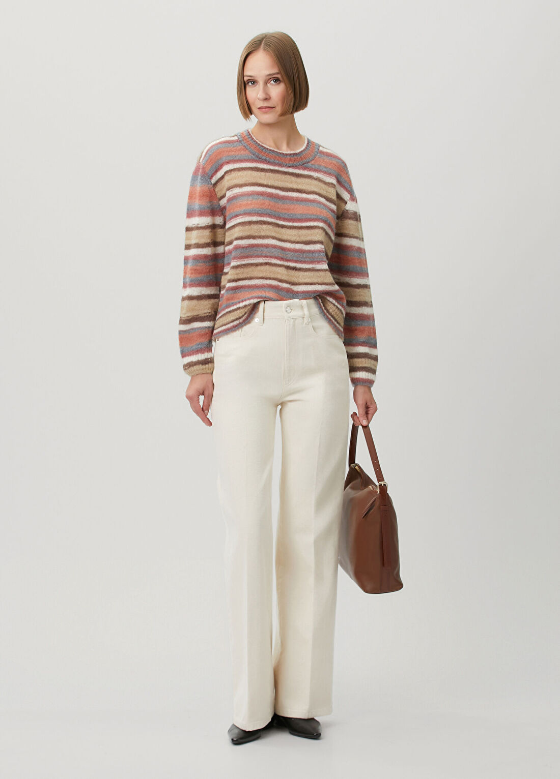 A.P.C. Ekru Straight Leg Jean Pantolon
