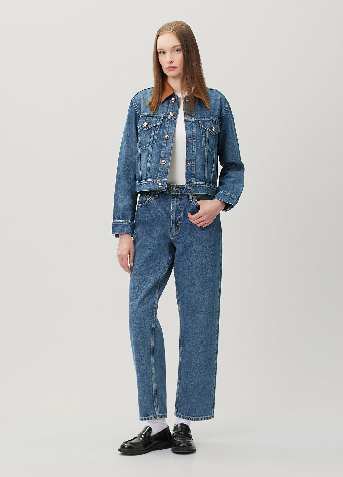 Maje Bavin Mavi Denim Ceket görsel 2