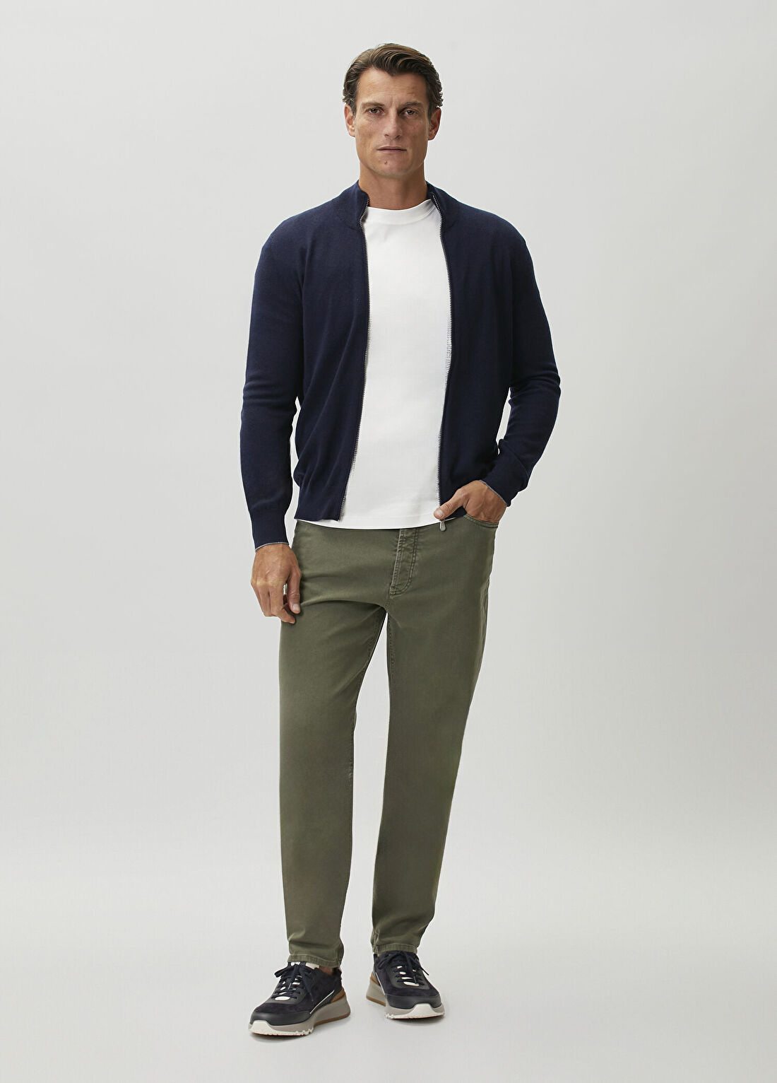 Brunello Cucinelli Haki Jean Pantolon